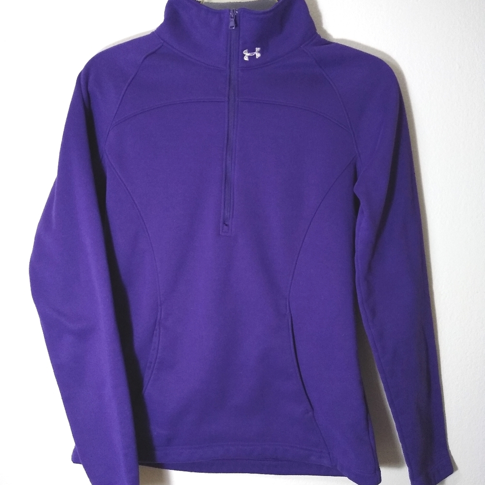 Under armour half zip pull over sweater